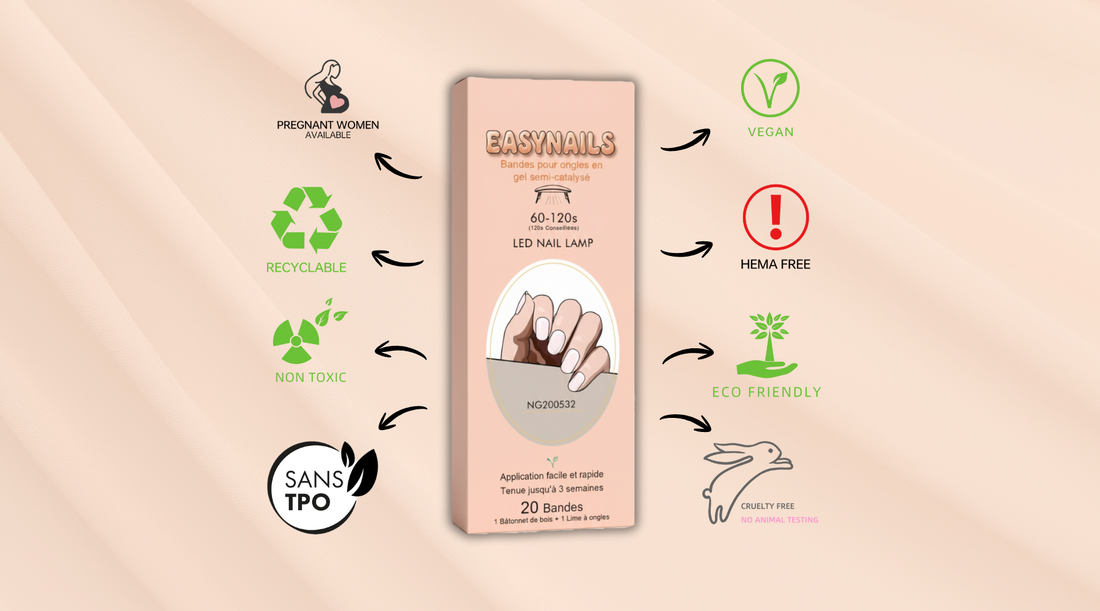 Ongles parfaits, esprit tranquille : pourquoi nos bandes d'ongles sont sans TPO ni HEMA ? 🌱